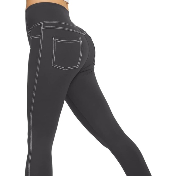 G4Free Yoga Leggings with Pockets High Waisted Workout Legging for Athletic XL - Picture 5 of 16